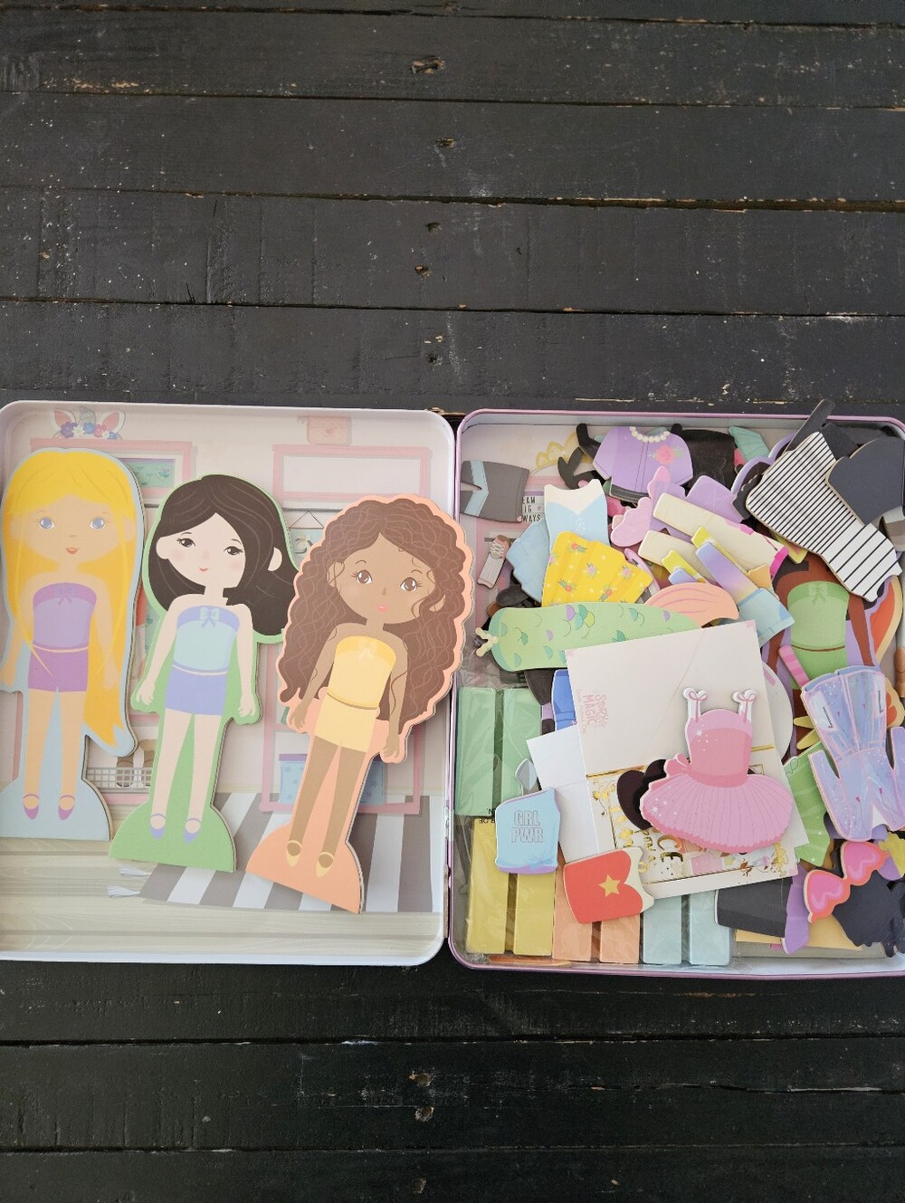 Story Magic Magnetic Dress-Up Doll Set for Kids Wooden Imaginative Girls Gift